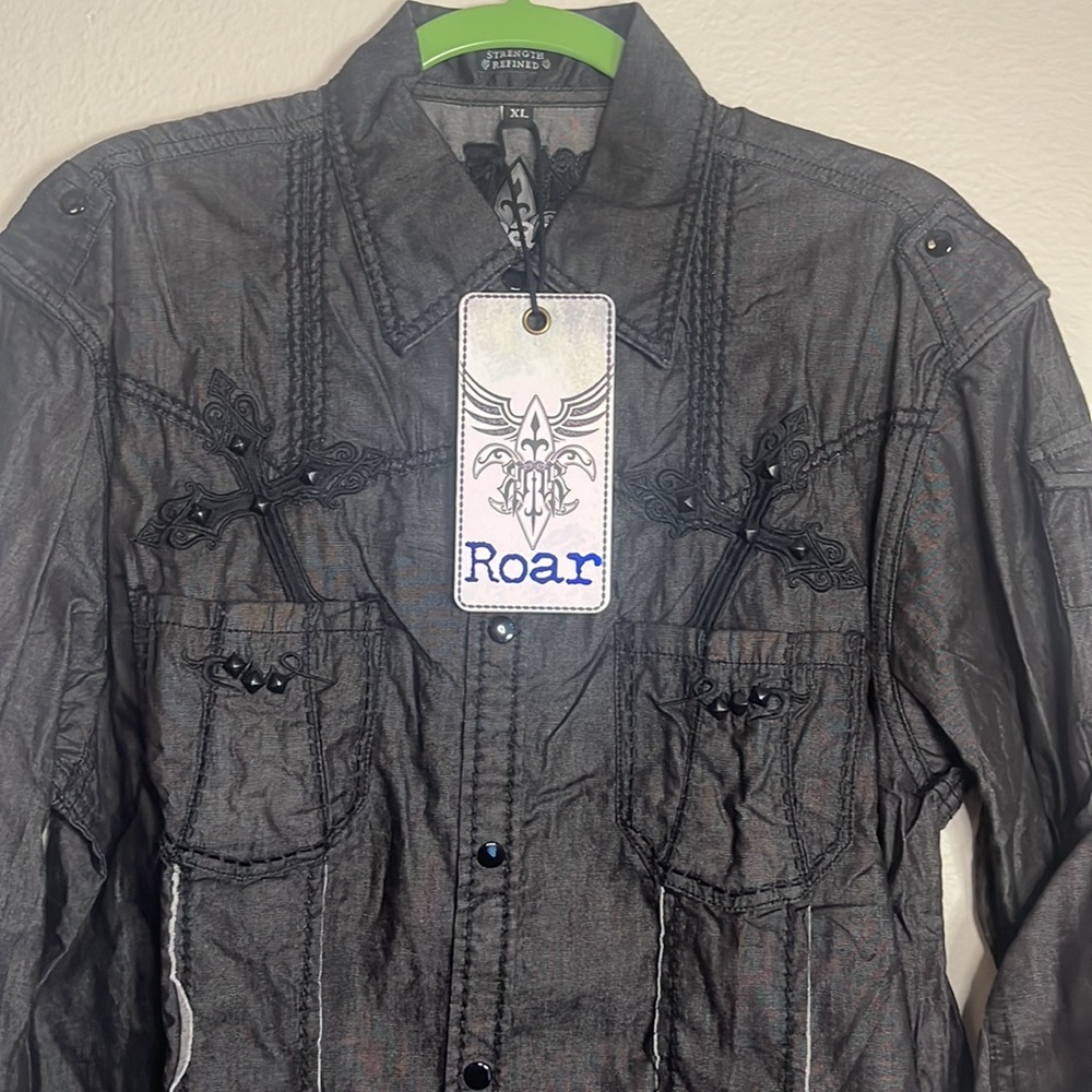 Roar Scout black men’s shirt - Picture 2 of 10